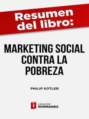 cover image of Resumen del libro "Marketing social contra la pobreza" de Philip Kotler